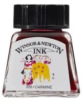 Тушь Winsor&Newton, кармин, 14 мл