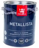 TIKKURILA краска ПО ржавчине 3 в 1 METALLISTA молотковая черная 2,5 Л 203638