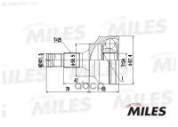 Шрус Citroen C5 1.6-2.0 01- Нар.(Abs) Miles арт. GA20062