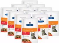 HILL'S PRESCRIPTION DIET C/D URINARY STRESS CHICKEN для взрослых кошек стресс при цистите с курицей в соусе (85 гр х 12 шт)