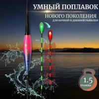 Поплавок со световым индикатором поклевки для ночной ловли MY-004, 1,5 грамма / Поплавок рыболовный