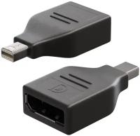 Адаптер-переходник GSMIN Mini DisplayPort (M) - DisplayPort (F) (Черный)