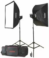 Комплект студийного света Godox MS300-F, 2х300 Дж