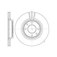 6144.10_Диск Тормозной Передний! Renault Clio/Megane/R19 1.4-1.9Tdi 90> Remsa арт. 6144.10