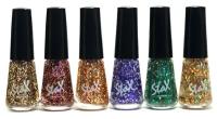 Stax набор лаков для ногтей Nail enamel, 6 мл