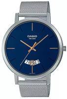 Наручные часы CASIO Collection MTP-B100M-2E, серебряный, синий