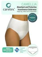 Caretex Camellia / Кертекс Камеллиа - женские многоразовые впитывающие трусы, S, белые