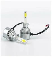 H1 лампа светодиодная A-market для авто 2шт. LED C6 (ярче ксенона) 12V, 6000K, 3800Lm