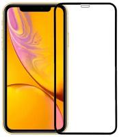 Защитное бронестекло для Apple iPhone XR, iPhone 11 / 10D на весь экран с вырезом, усиленная прочность 9H / Full Glue + набор для приклейки стекла