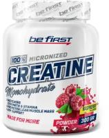 Микронизированный креатин Be First Creatine Micronized Powder (креатин моногидрат в банке) 300 г, Малина