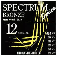 SB210 Spectrum Bronze Комплект струн для 12-струнной акустической гитары, бронза, 10-50, Thomastik