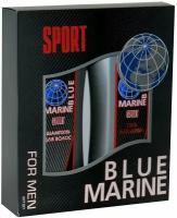 Blue Marine Набор мужской SPORT, шампунь для волос, 250 мл, гель для душа, 250 мл