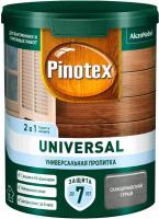 Универсальная пропитка на водной основе 2в1 для древесины Pinotex Universal полуматовая (0,9л) скандинавский серый