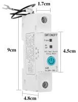 Выключатель счётчик на din рейку wi fi, умный дом, 63 А, автомат, работает под Алиса Яндекс