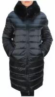815 Куртка зимняя женская VISDEER (200 гр. тинсулейт) черная р.54