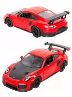 Металлическая машинка Kinsmart 1:36 «Porsche 911 GT2 RS» инерционная, красная KT5408D-2