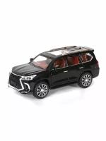 Машина инерционная MX 24274 Lexus LX570 свет и звук черный 1:24