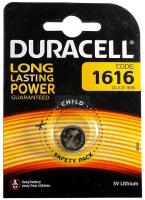 Дисковая батарейка Duracell CR1616 Lithium Battery 3v BL1, 1шт