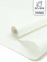 Бумага подарочная, упаковочная Riota крафтовая, белый, 0,7*10 м, 1 шт