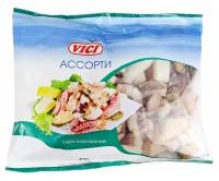 Ассорти из морепродуктов Vici сыро-мороженое 400 г(Продукт замороженный)