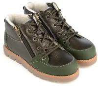 Ботинки Tapiboo, размер 35, зеленый, хаки