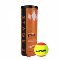 Мяч теннисный детский DIADEM Stage 2 Orange Ball BALL-CASE-OR 3 шт, фетр, оранжевый