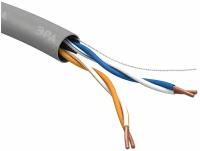 Эра Кабель UTP 2x2x24 AWG Cat5e CCA PVC 305м SIMPLE (м) ЭРА Б0044433