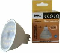 Лампочка Ecola MR16 GU5.3 220V 10W 4200K 4K 51x50 матовая Premium M2UV10ELC