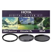 Комплект светофильтров Hoya DIgital filter kit: UV (C) HMC Multi, PL-CIR, NDX8 49mm