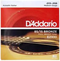 Струны для гитары акустической металлические комплект 6 шт, D Addario EZ930