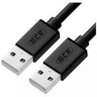 Кабель USB 2.0 AM / AM для подключения компьютера ноутбука (GCR-AM2), черный, 0.3м