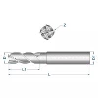 GRIFF Фреза концевая 5.0x47x13мм Р6М5 4 перая ц/х a300028