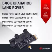 Блок клапанов пневмоподвески Range Rover L322 новый