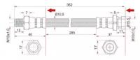 Шланг тормозной FR MMC CANTER 93- LH (диск), STMB295681 Sat ST-MB295681