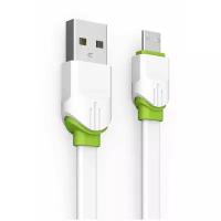 Кабель LDNIO LS34/ USB Micro/ 1m/ 2.4A/ медь: 86 жил/ белый