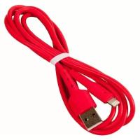 Кабель USB - Apple 8 pin HOCO X30 Star, 1.2м, круглый, 2.0A, силикон, цвет красный