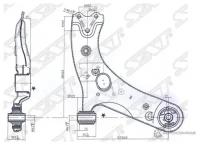 Рычаг передний правый TOYOTA COROLLA 06 13 13 AURIS 06 12 12 VERSO 09 AVENSIS 09 SAT ST4806812300