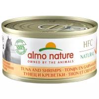 Корм влажный Almo Nature Legend для кошек с Тунцом и Креветками 75% мяса 70гр