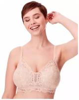 Бескаркасный кружевной бюстгальтер Lace Desire Wirefree Bra, черный, XL