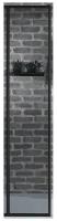 Душевая стенка Jacob Delafon Nouvelle Vague 40x200 профиль Черный матовый стекло прозрачное
