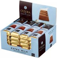 OZera», 20 шт шоколадный батончик Extra milk, 20 шт по 42 г