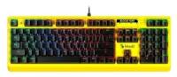 A4TECH Клавиатура проводная A4TECH B810RC Punk Yellow USB желтый черный