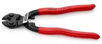 KNIPEX CoBolt® болторез компактный, с выемкой на кромках для реза толстой проволоки, 200 мм, рез: мягкая проволока d 6 мм, проволока средней твёрдости d 5.2 мм, твёрдая проволока d 4 мм, рояльная струна (HRC 59) d 3.6 мм, чёрный, 1К ручки