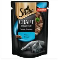 Sheba Craft влажный корм для кошек тонкие ломтики с лососем в соусе 75 г х 28шт