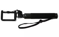 Монопод для селфи (selfie stick) Dispho WS-SQB916L (черный) 3.5 jack, шнурок держатель