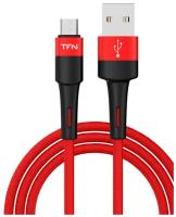 Кабель TFN USB-A/microUSB Envy 1.2m нейлон red