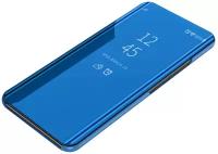 Чехол-книжка MyPads для Huawei Honor 9X без отпечатка пальца с дизайном Clear View Cover с полупрозрачной пластиковой крышкой с зеркальной поверх