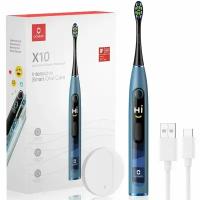 Электрическая зубная щетка Oclean X10 Smart Electric Toothbrush, Blue