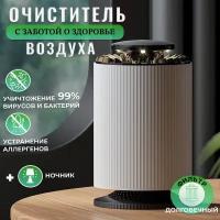 Очиститель воздуха с подсветкой, озонатор с ионизацией для дома, воздухоочиститель для дезинфекции и устранения неприятного запаха, AVETPAL