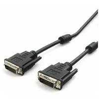 Кабель Dvi-d dual link Cablexpert CC-DVI2L-BK-10, 3.0м, Ccs, черный, экран, феррит.кольца